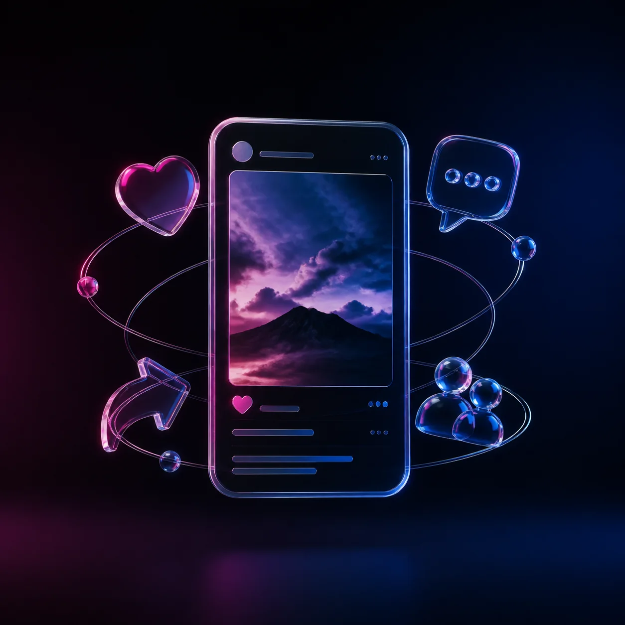 Social engagement campaign visual