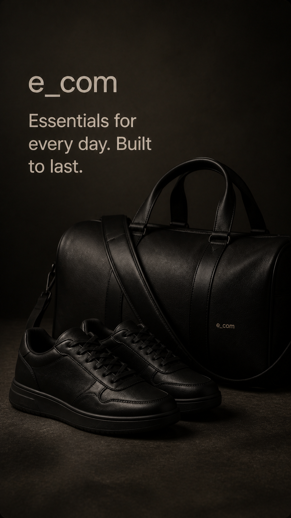 e_com duffle bag and shoes Instagram Story creative