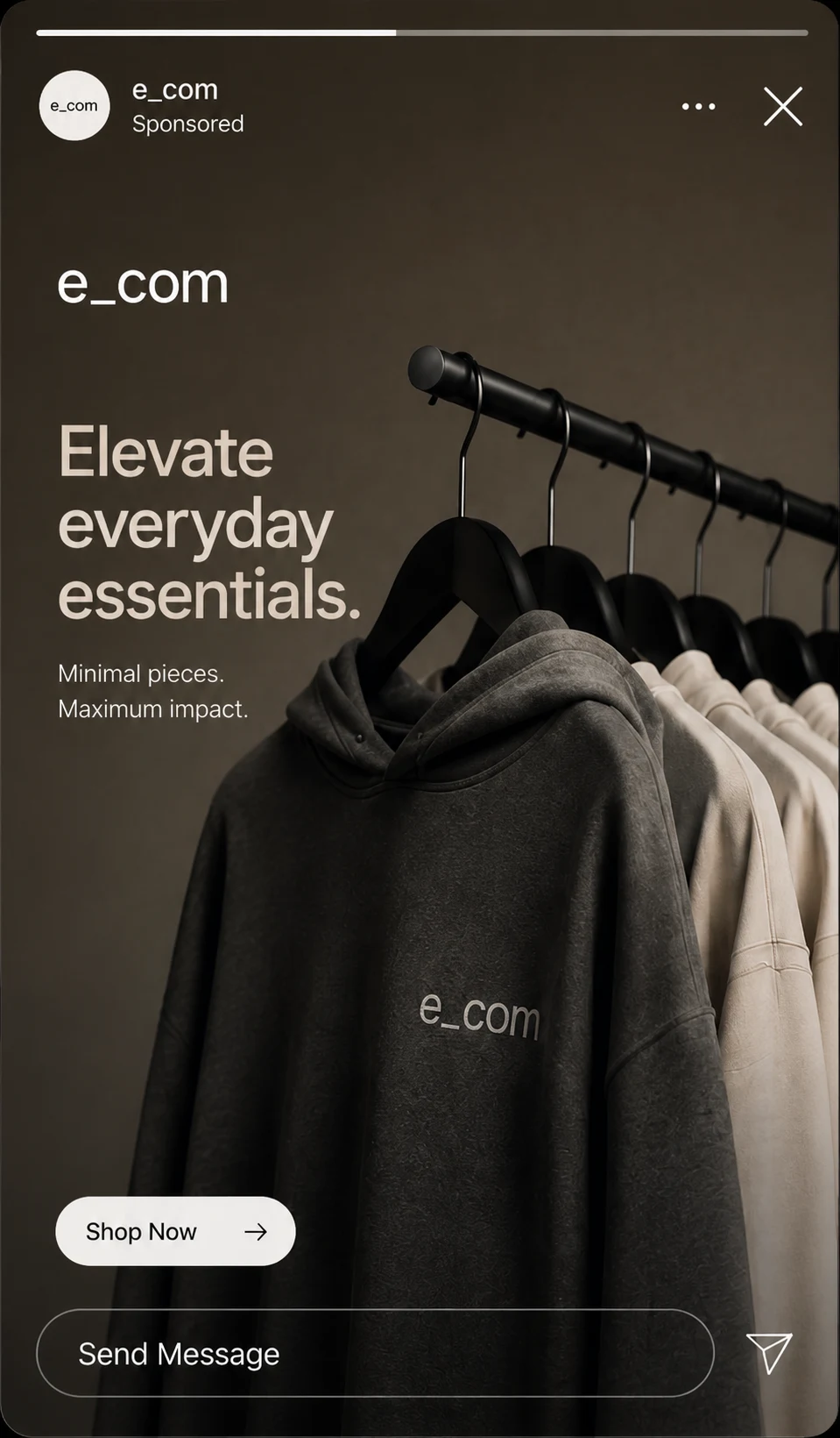 e_com everyday essentials social media story